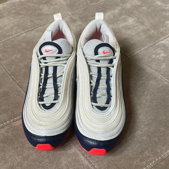 Nike Air Max 97 White Navy Pink - Picture 3 of 14